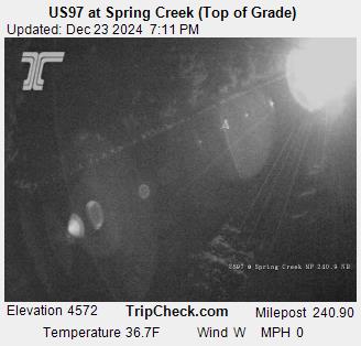 US97 at Spring Creek (Top of Grade)